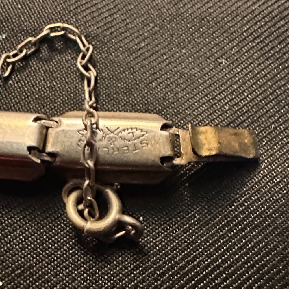 Solid 925 Sterling Silver Emerald Cut Aquamarine … - image 4